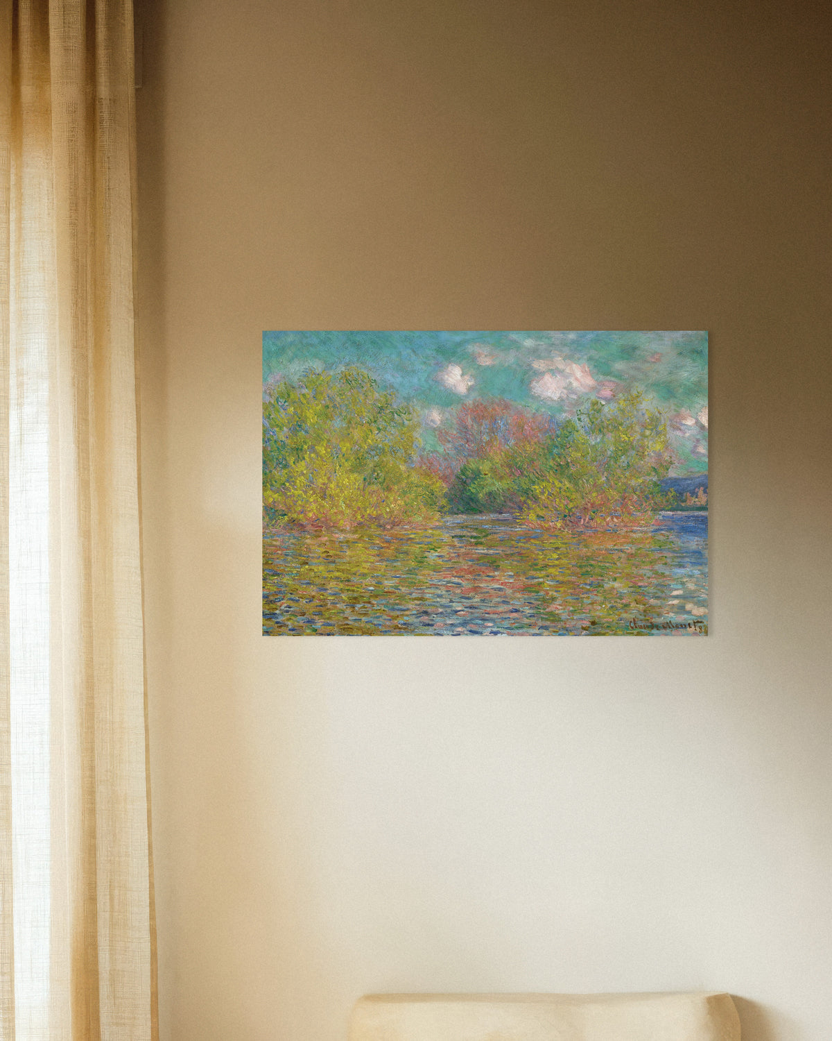 Poster O Sena perto de Giverny (1888), de Claude Monet
