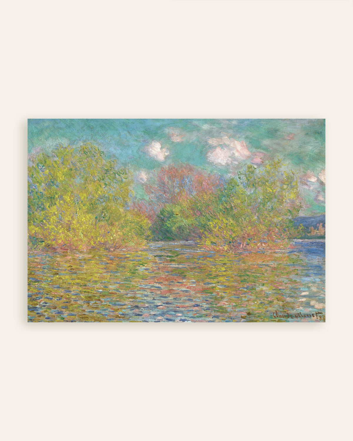 Poster O Sena perto de Giverny (1888), de Claude Monet, miniatura