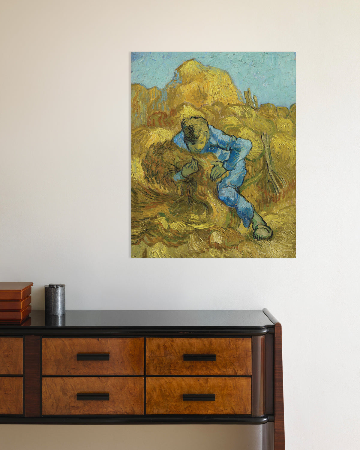 Poster de O Atador de Feixes, a partir de Millet (1889), de Vincent van Gogh