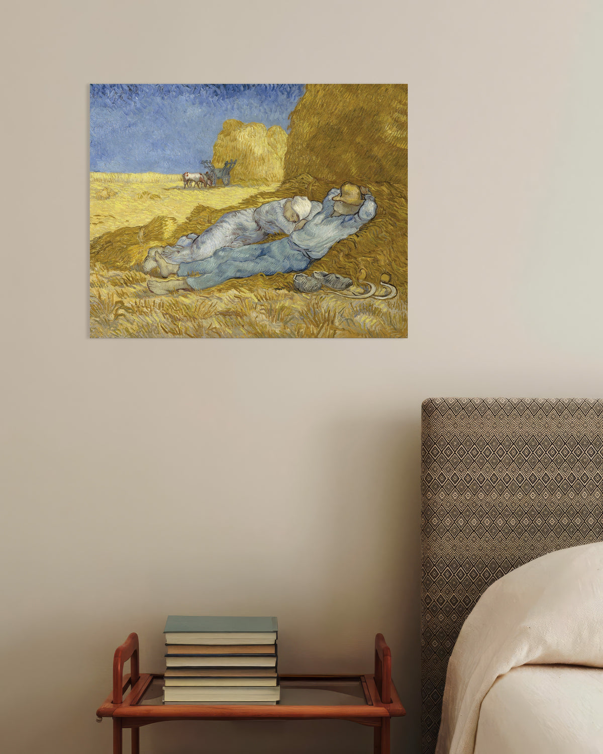 Poster de A Sesta, depois de Millet (1890), de Vincent van Gogh