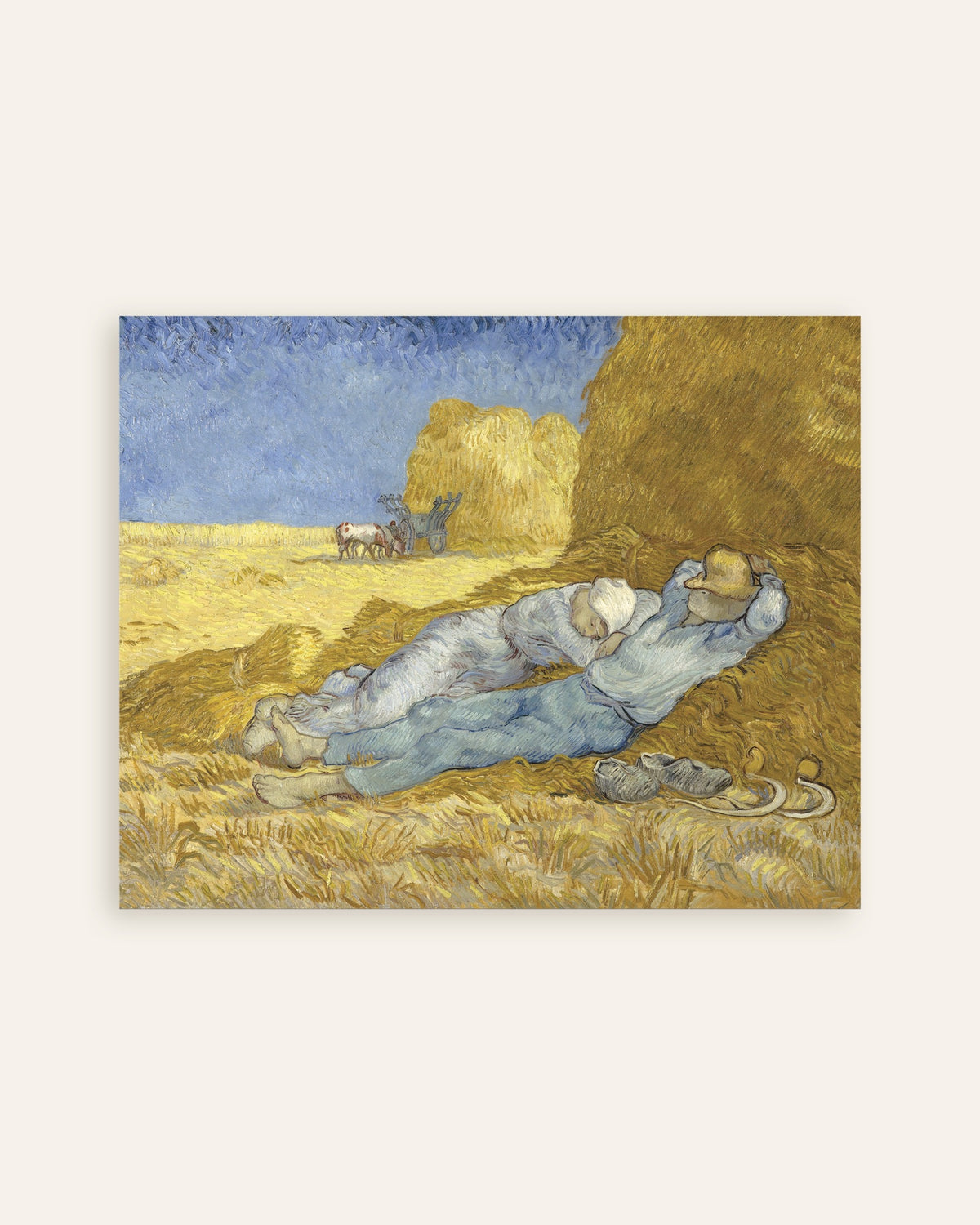 Poster de A Sesta, depois de Millet (1890), de Vincent van Gogh, miniatura