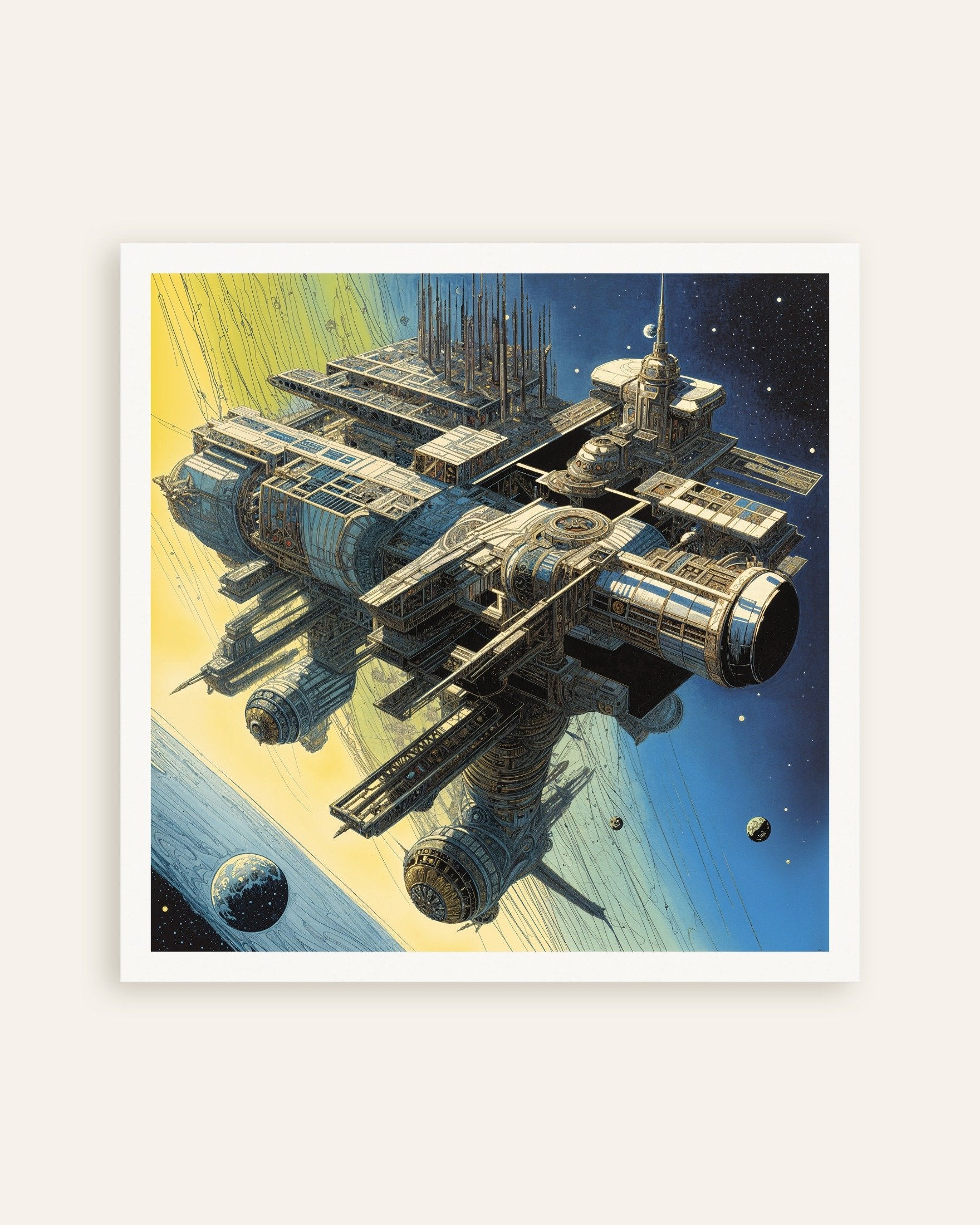 Poster of The Space Station - Tribute to Metal Hurlant - Poster, thumbnail