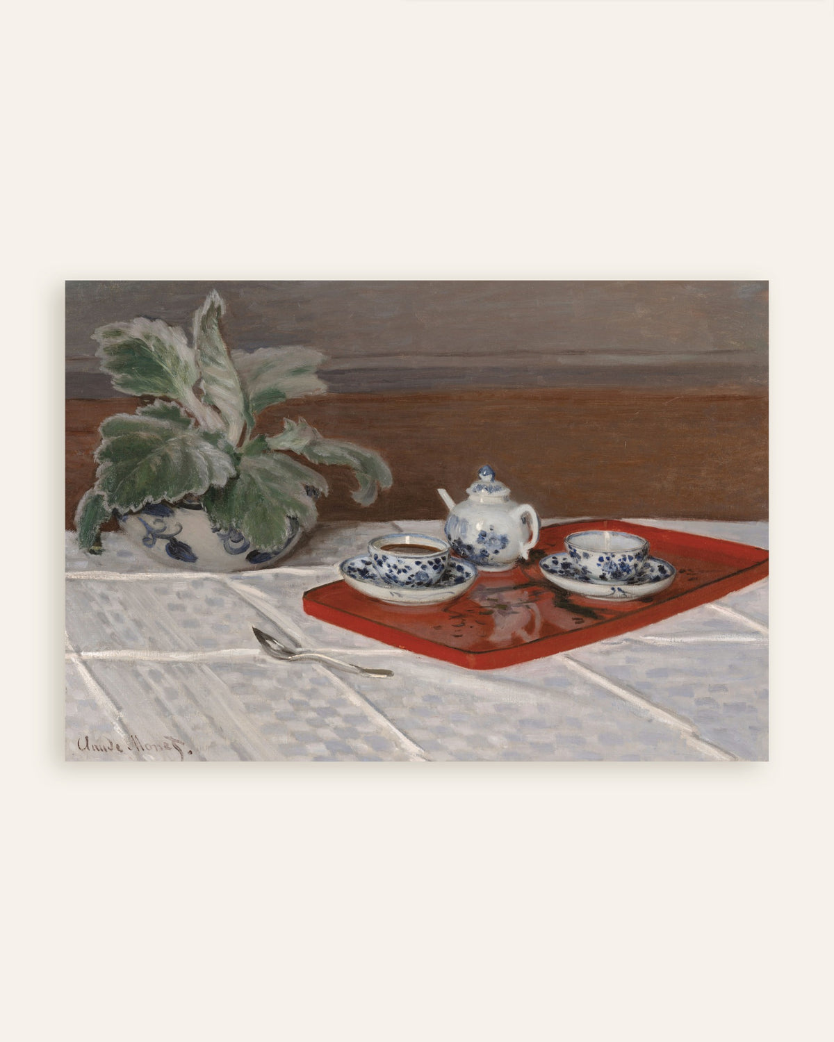 Poster O Serviço de Chá (1872), de Claude Monet, miniatura