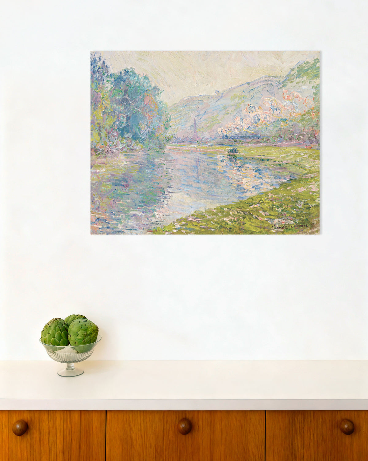 Poster O Comboio em Jeufosse (1884), de Claude Monet