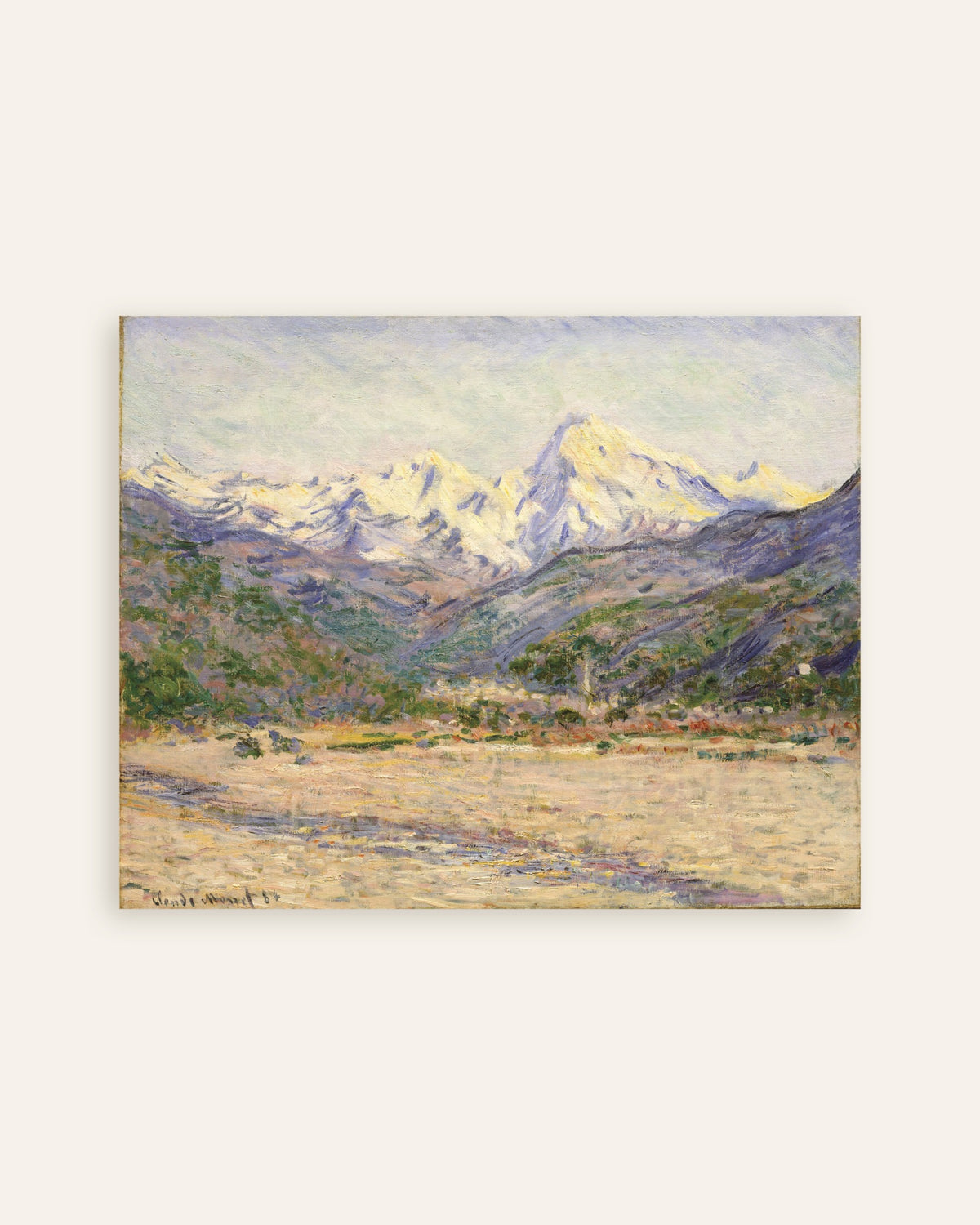 Poster O Vale do Nervia (1884), de Claude Monet, miniatura