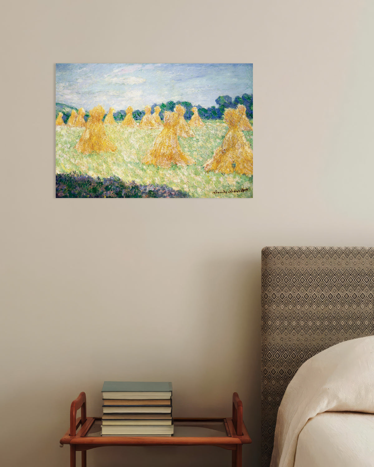 Poster As Meninas de Giverny, Efeito de Sol (1894), de Claude Monet