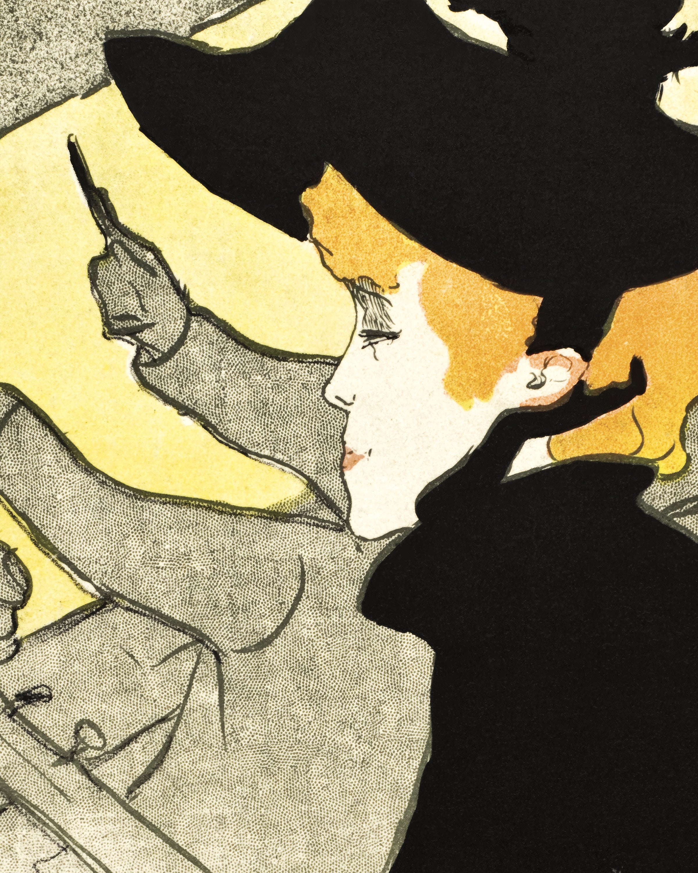 Pôster Divan Japonês (c. 1892–1893) de Henri de Toulouse-Lautrec