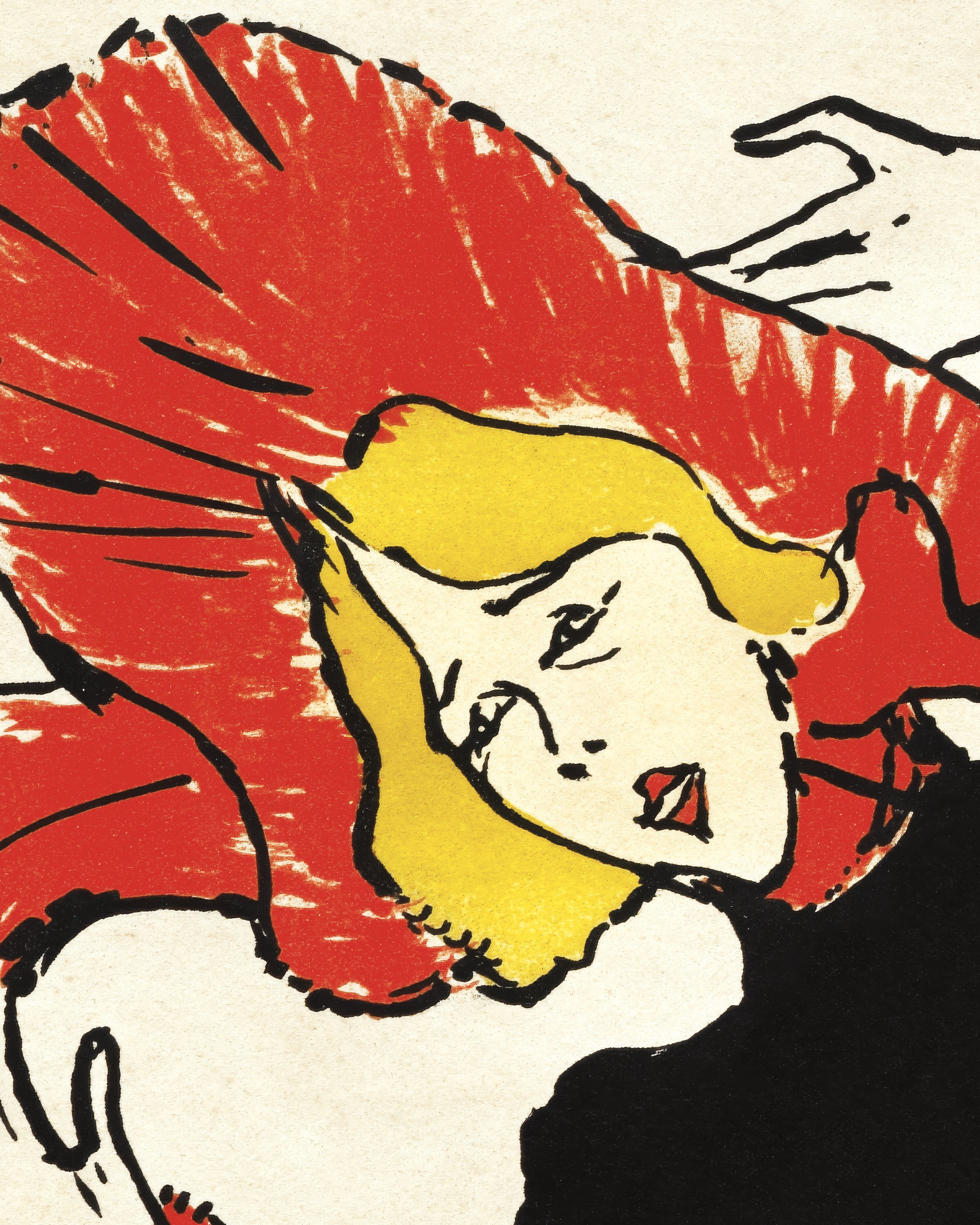 Jane Avril (1899) por Henri de Toulouse-Lautrec Pôster