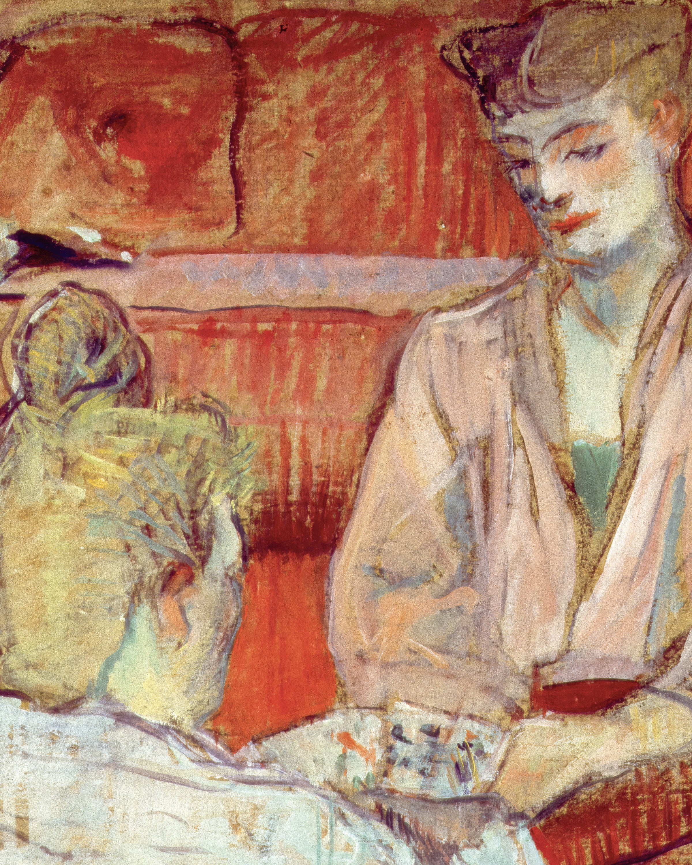Os jogadores de cartas por Henri de Toulouse-Lautrec, 1893 - Pôster