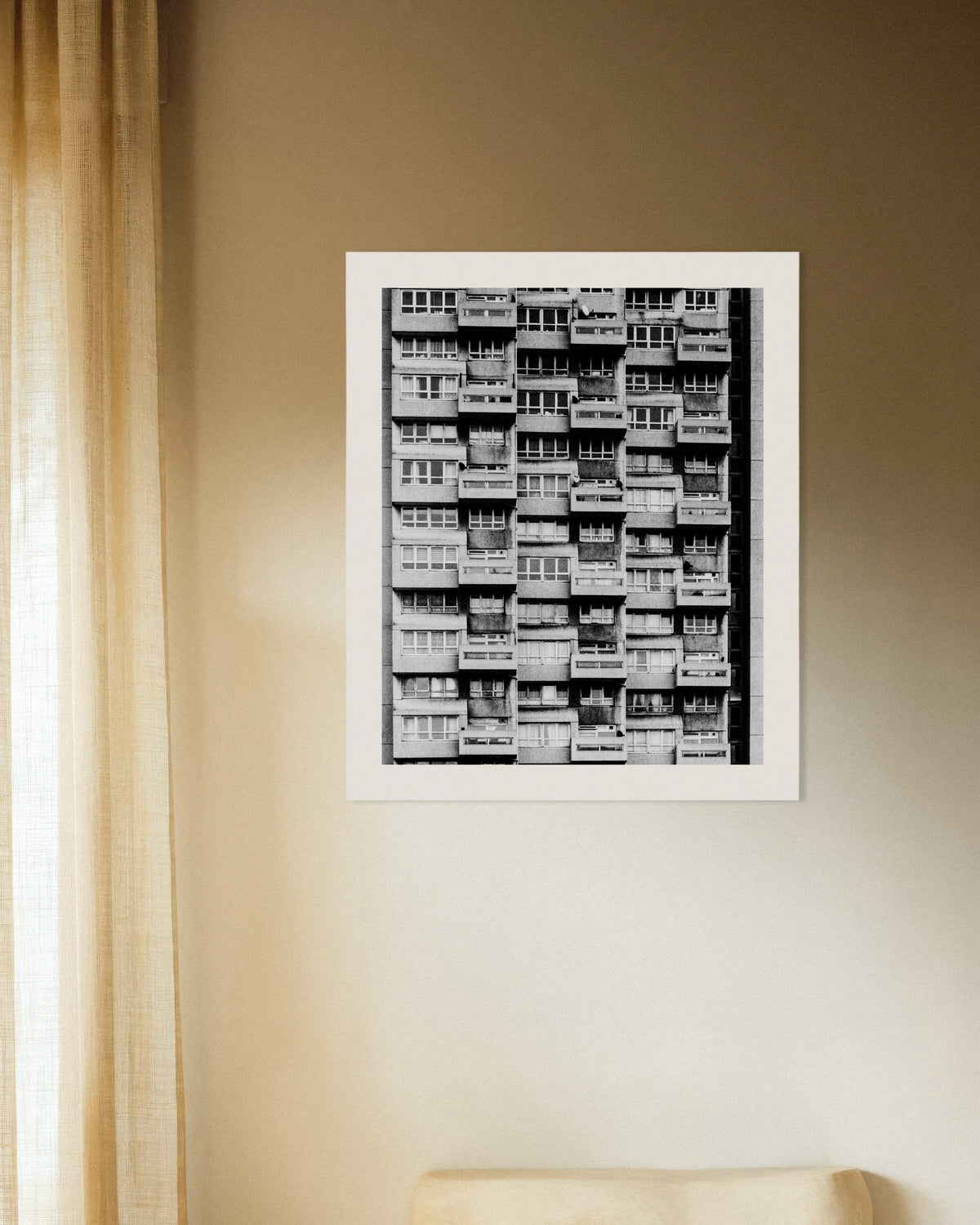 Poster «Fachada de prédio com varandas»