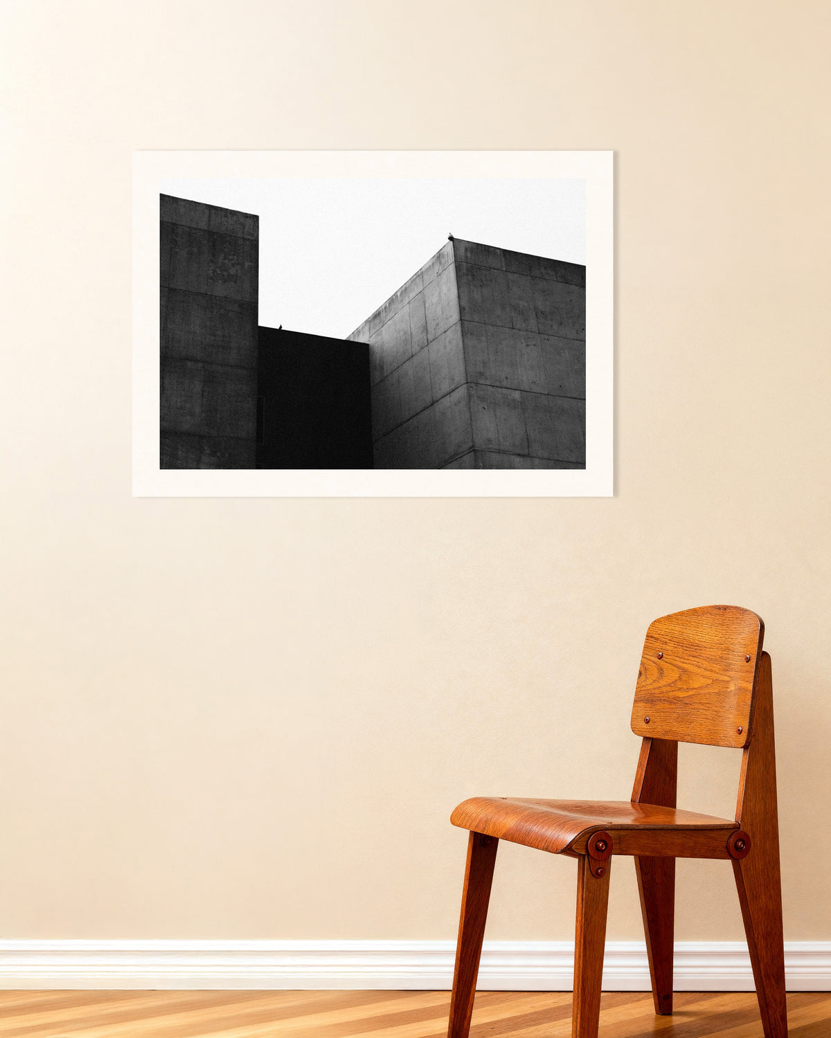 Poster «Dois Blocos de Betão e um Pássaro»