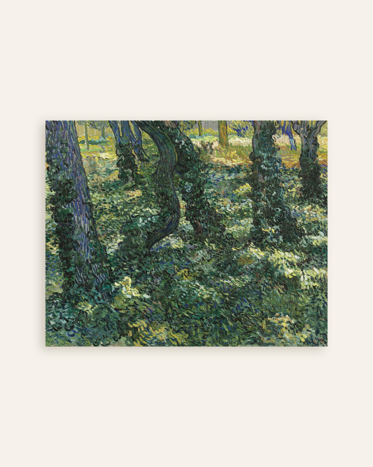 Poster de Vegetação rasteira (1887), de Vincent van Gogh, em miniatura