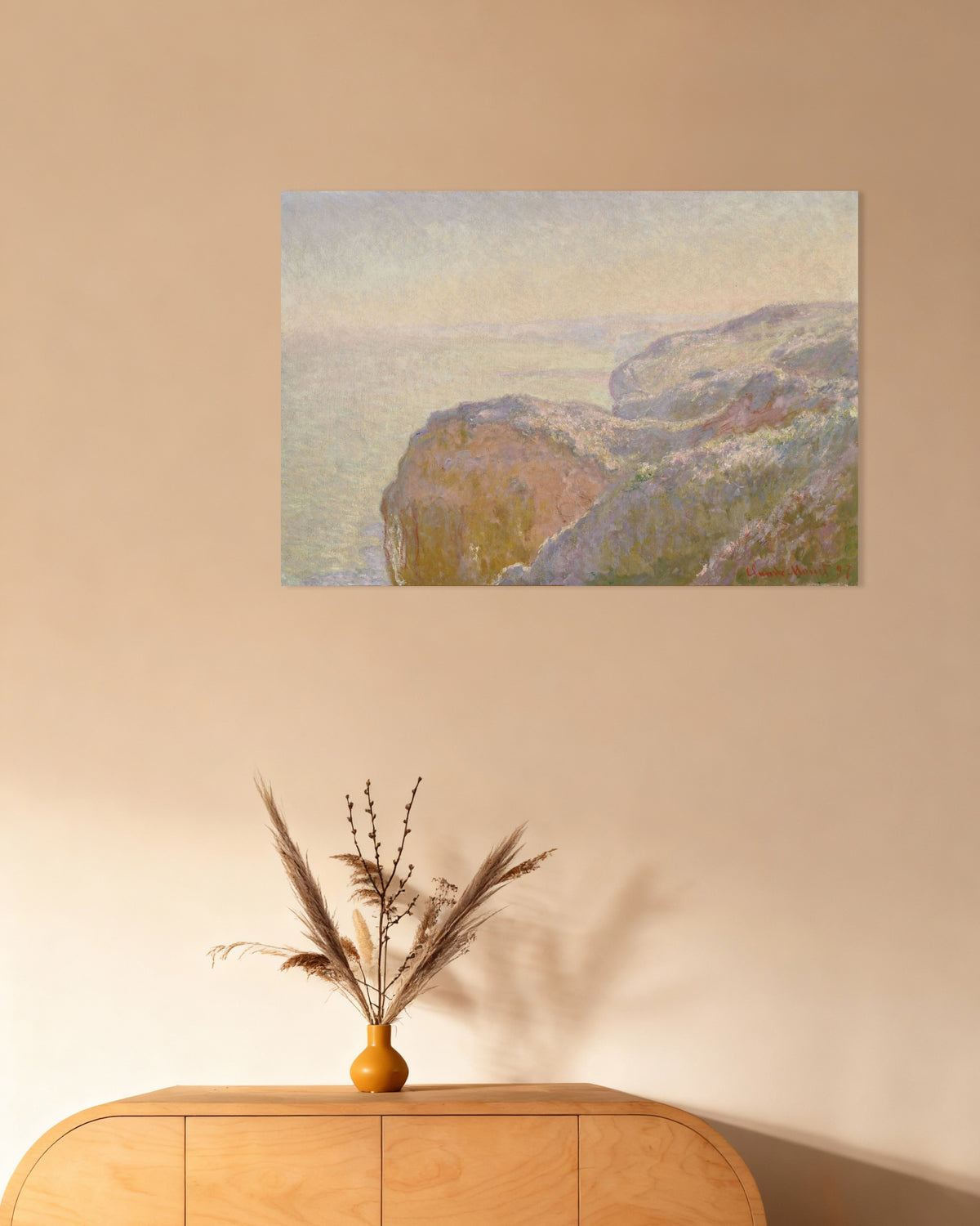 Poster Val-Saint-Nicolas, perto de Dieppe, Manhã (1897), de Claude Monet
