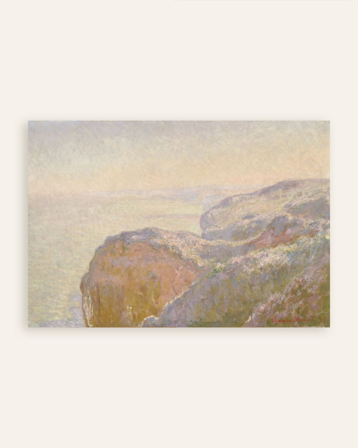 Poster Val-Saint-Nicolas, perto de Dieppe, Manhã (1897), de Claude Monet, miniatura