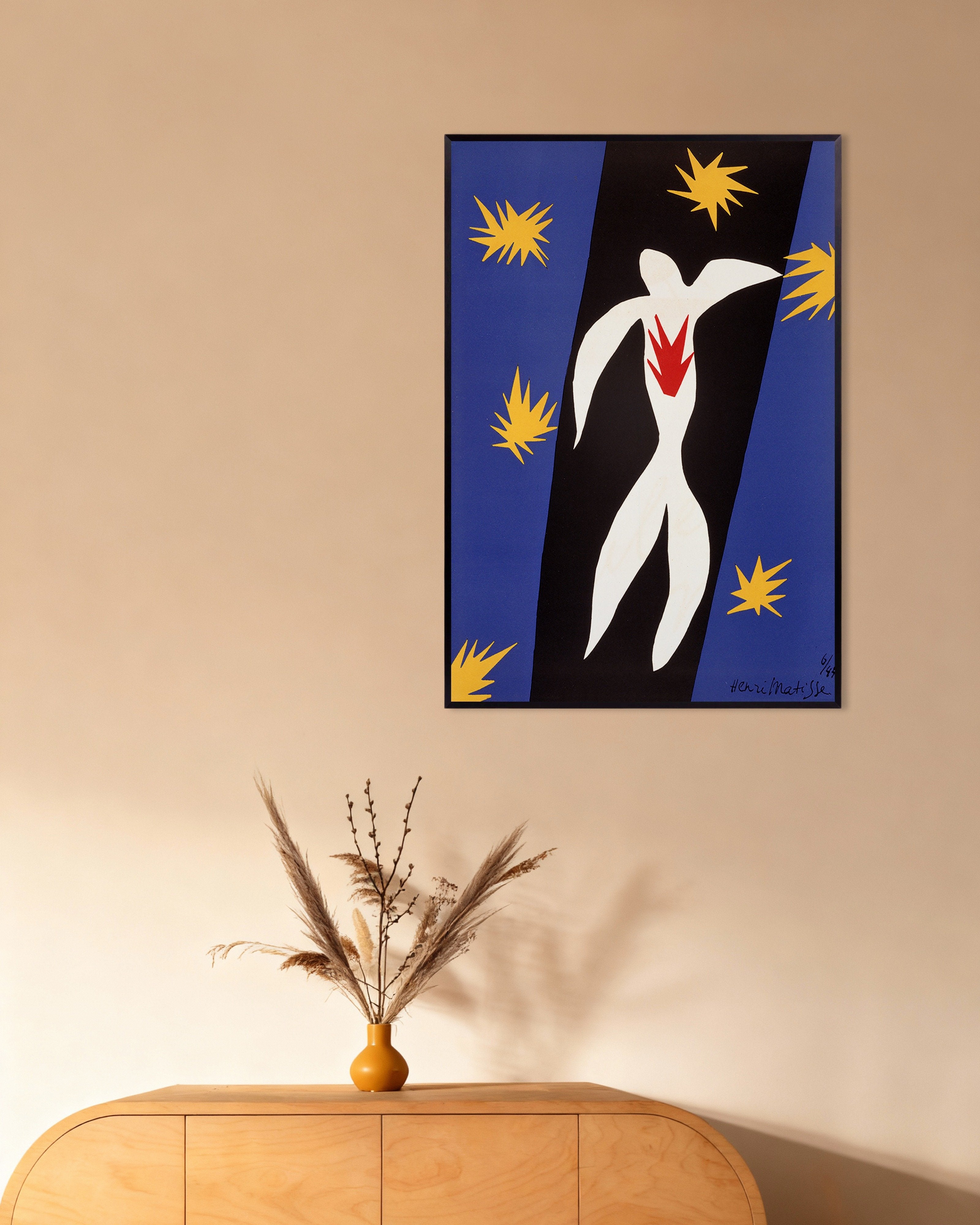 Poster of Verve, de la couleur (1945) by Henri Matisse - Poster, with metal frame