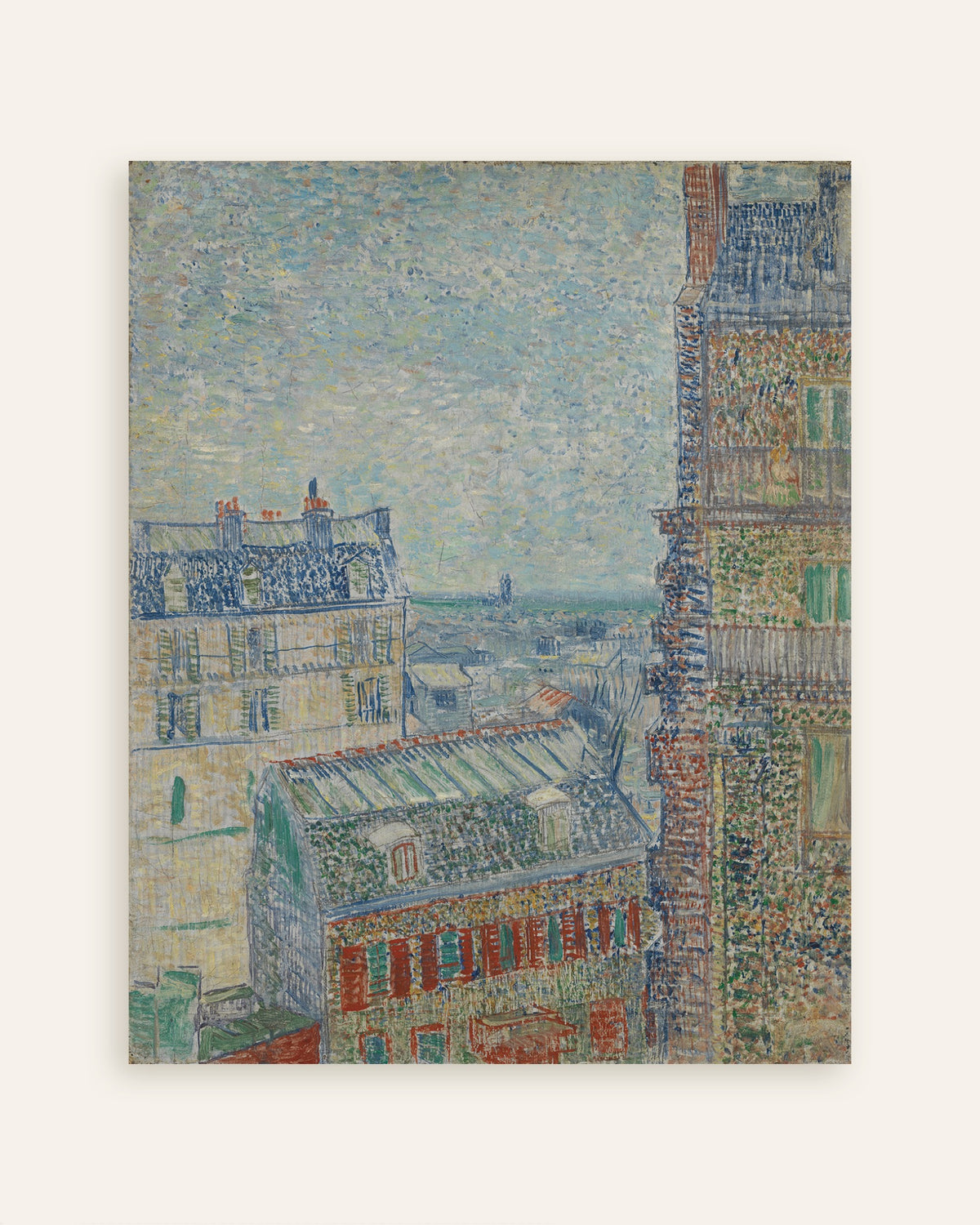 Poster de Vista do apartamento de Theo (1887), de Vincent van Gogh, em miniatura