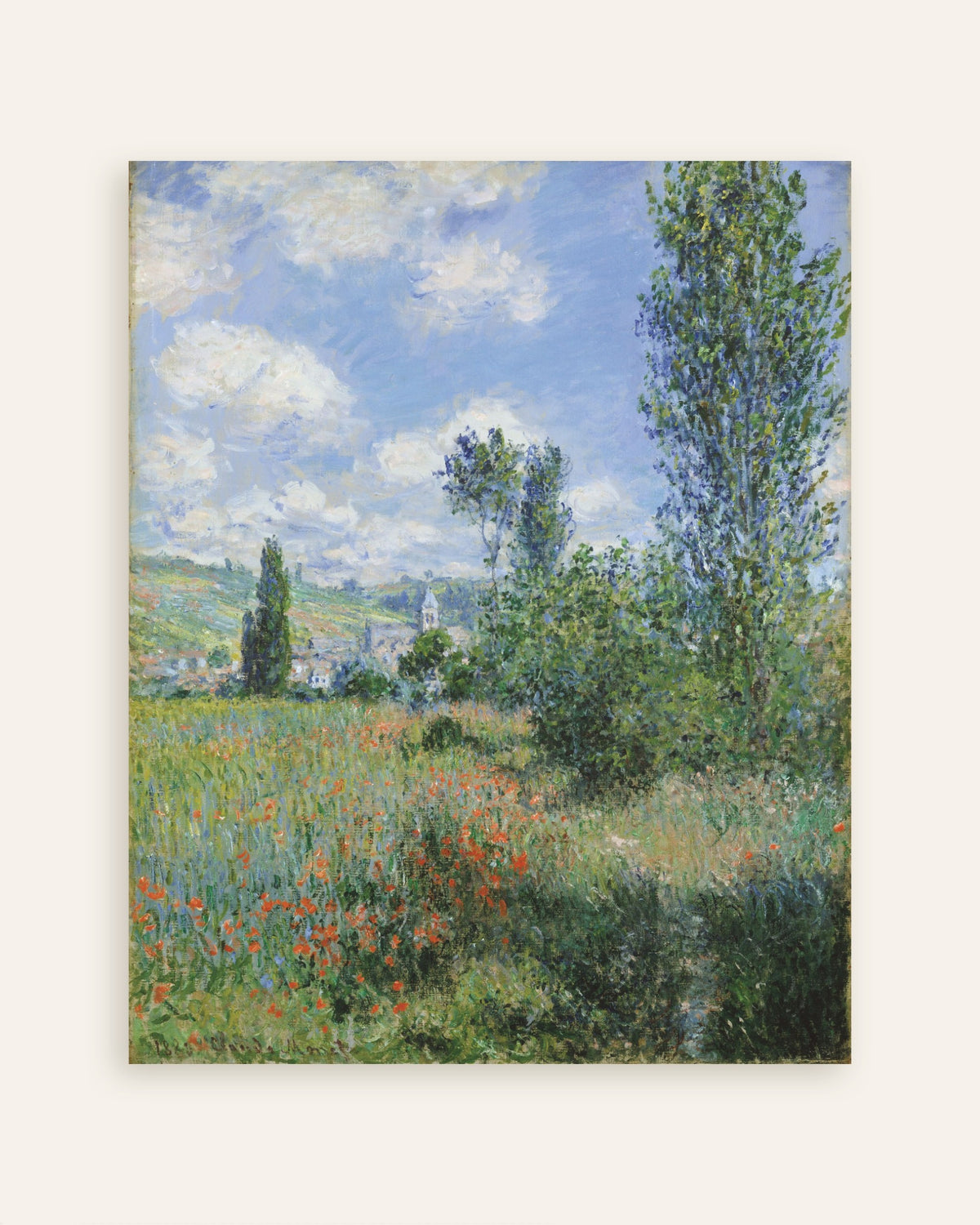 Poster Vista de Vétheuil (1880), de Claude Monet, miniatura