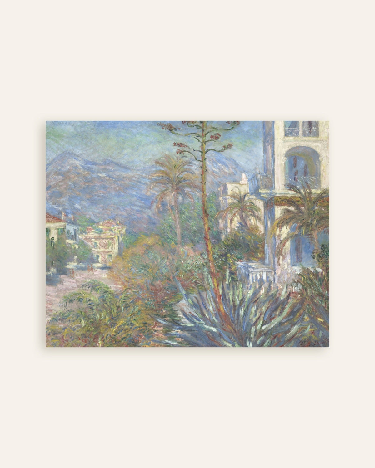 Poster Vivendas em Bordighera (1884), de Claude Monet, miniatura