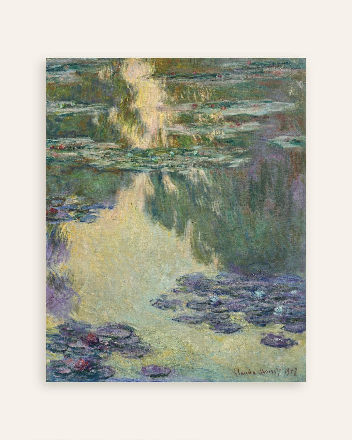 Poster Nenúfares (1907), de Claude Monet, miniatura