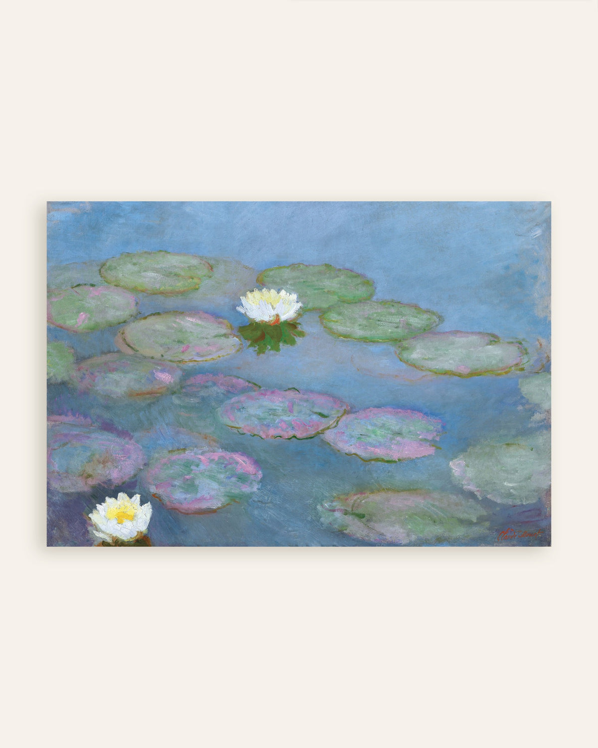 Poster Nenúfares (c. 1897–1899), de Claude Monet, miniatura