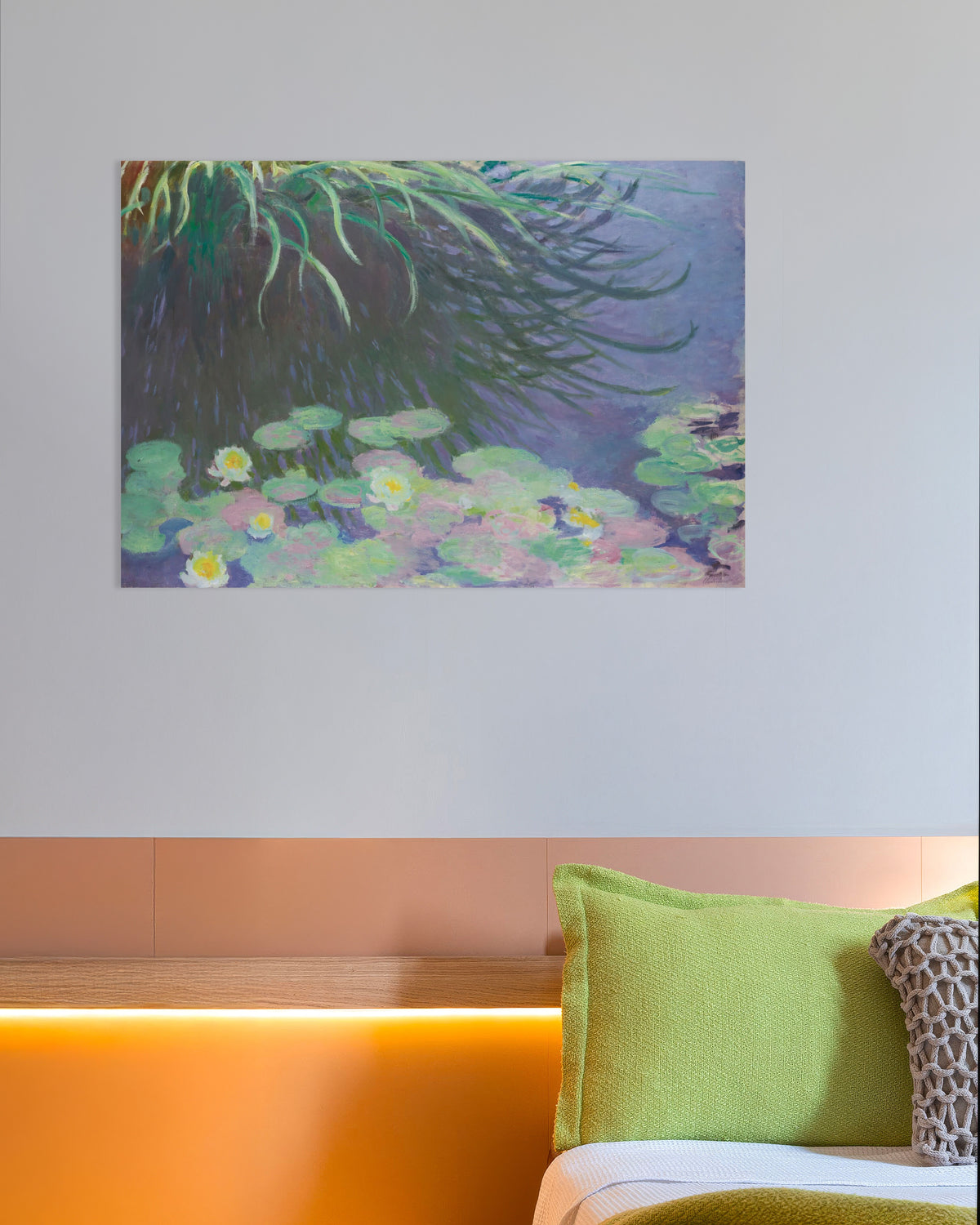 Poster Nenúfares com Reflexos de Ervas Altas (1914–1917), de Claude Monet