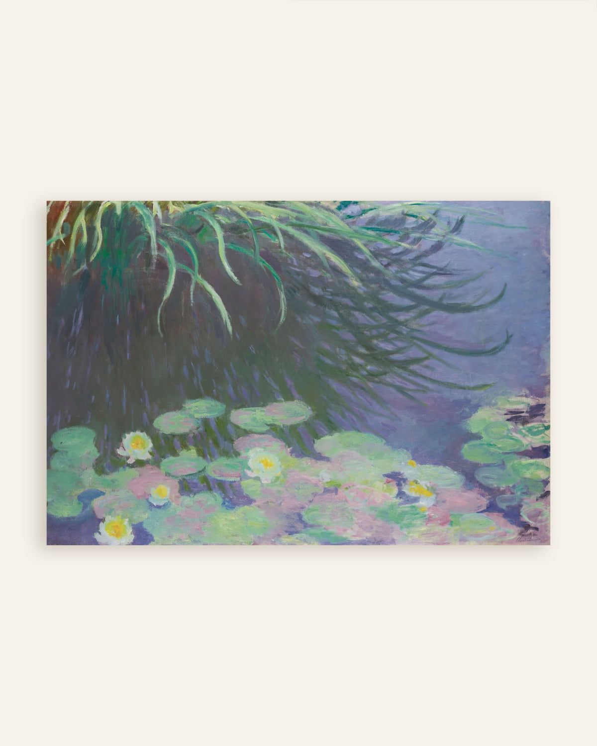 Poster Nenúfares com Reflexos de Ervas Altas (1914–1917), de Claude Monet, miniatura