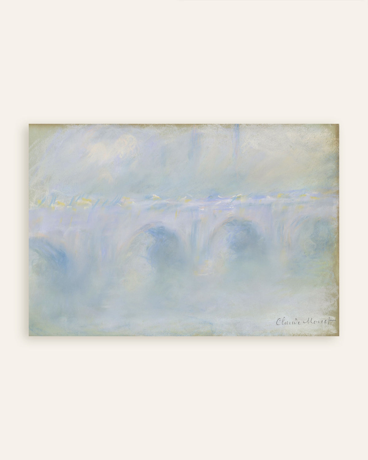 Poster A Ponte de Waterloo (1901), de Claude Monet, miniatura