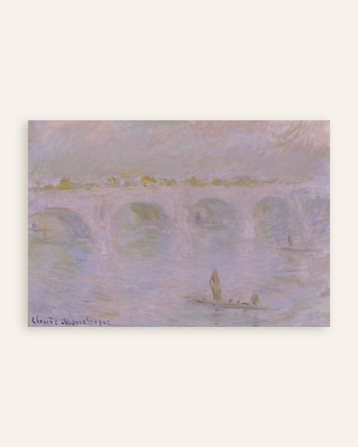 Poster A Ponte de Waterloo, Londres (1902), de Claude Monet, miniatura