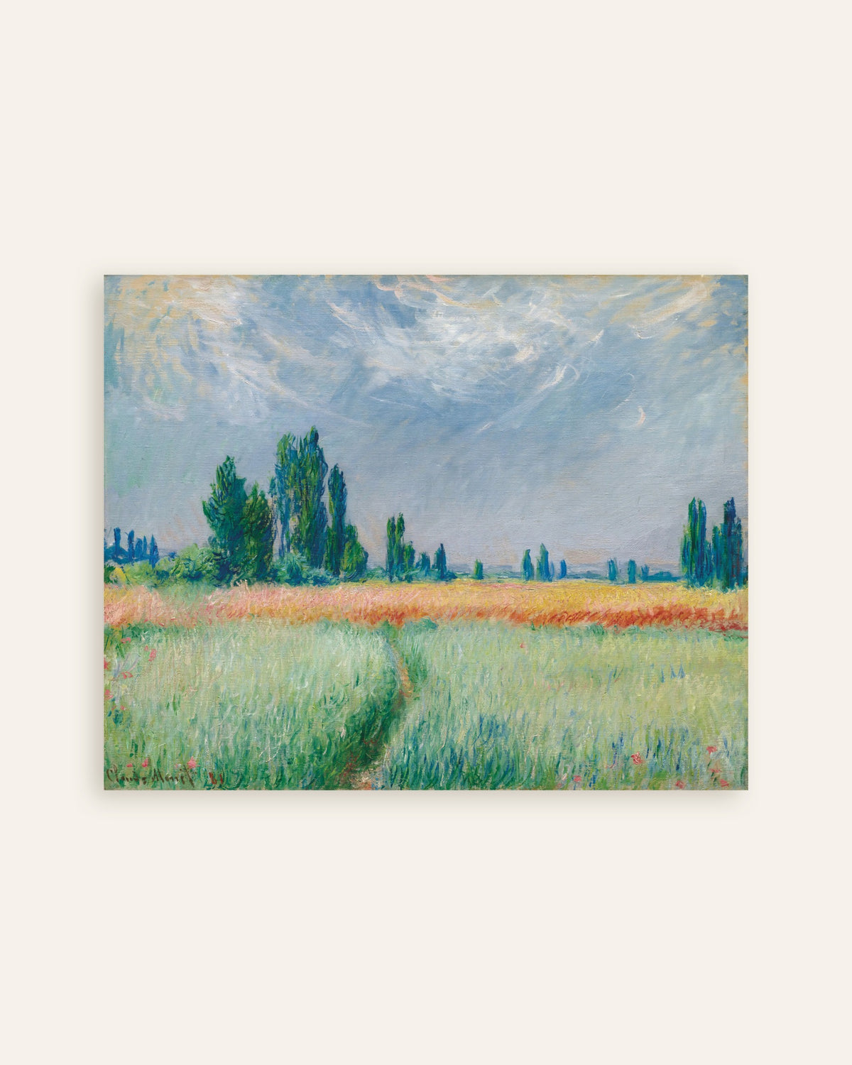 Poster Campo de Trigo (1881), de Claude Monet, miniatura