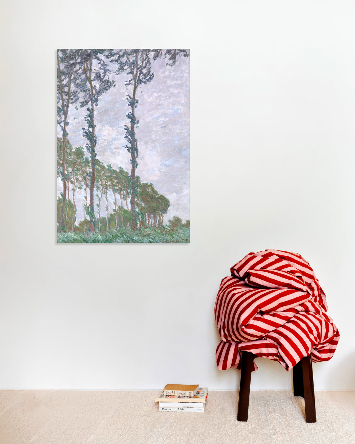 Poster Os Choupos, Efeito de Vento (1891), de Claude Monet