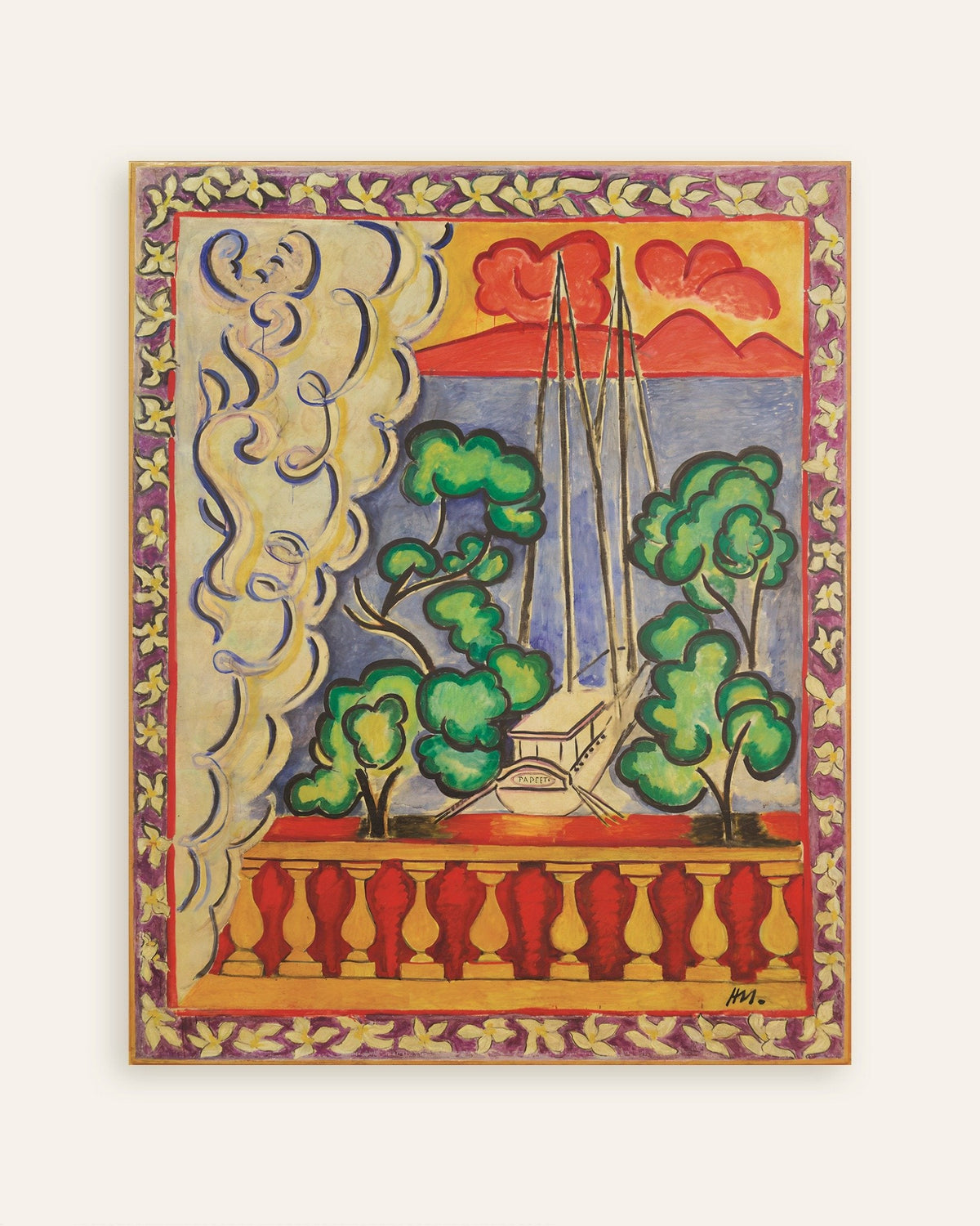 Janela no Taiti (1935), de Henri Matisse, poster, miniatura