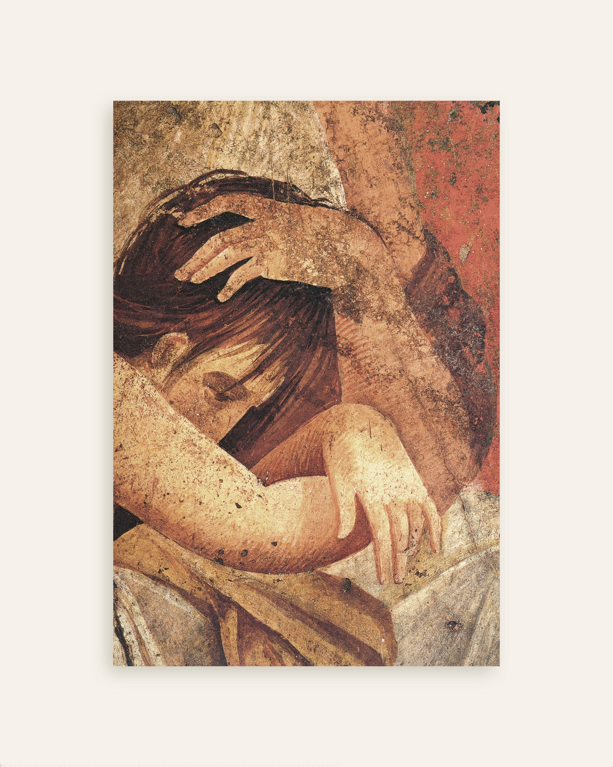 Poster de uma mulher a confortar uma iniciada da Villa dos Mistérios, miniatura