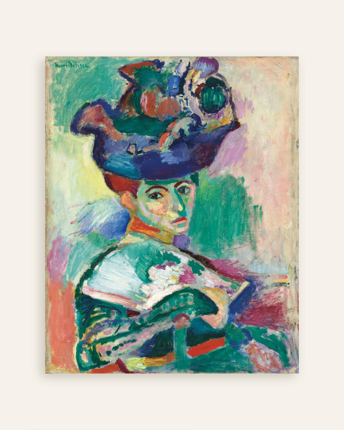 Poster Mulher com chapéu (1905), de Henri Matisse, em miniatura